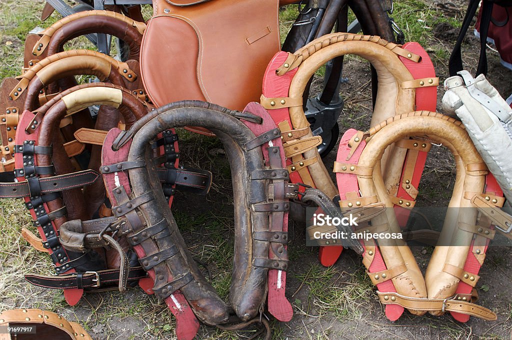 Collar for donkeys and horses  Agricultural Occupation Stock Photo
