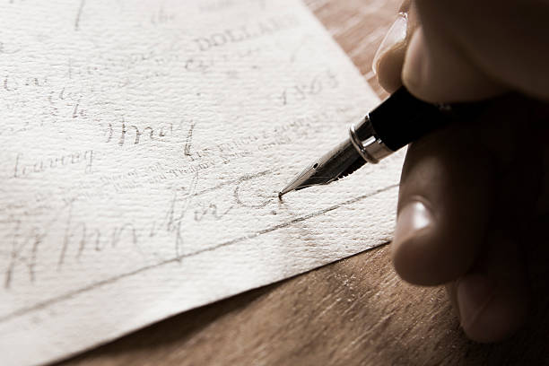 Writing with pen