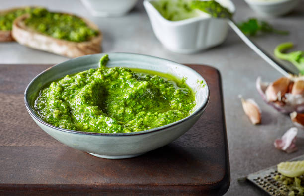istock bowl of basil pesto 916981856