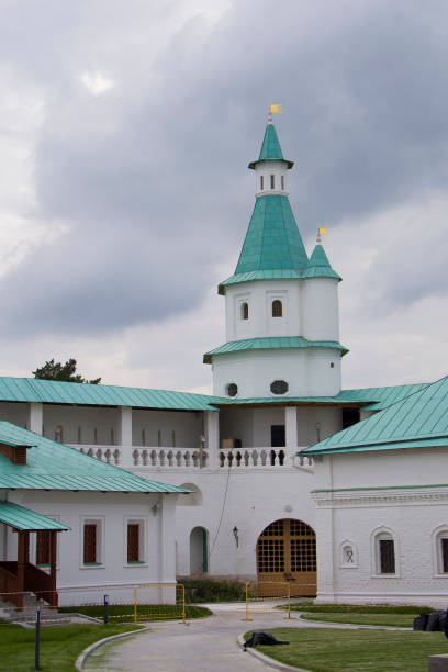 istock fortress in New Jerusalem, with a tower and a yard 916982530