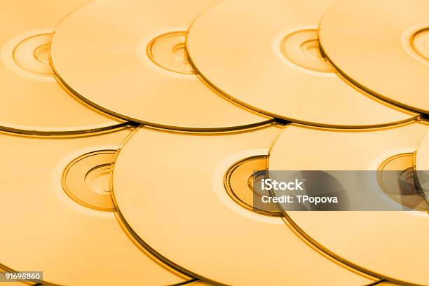 Fundo De Cd - Fotografias de stock e mais imagens de Abstrato - Abstrato, Amarelo, CD