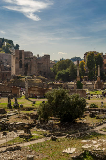 istock Imperial fora archeological site in Rome 916989446