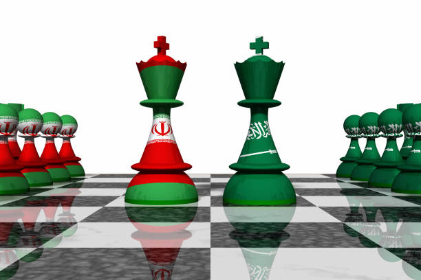 istock Iran and Saudi Arabia Chess Standoff 916998624