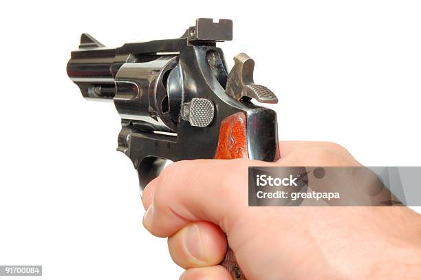 Hand With Gun Stock Photo - Download Image Now - Aiming, Army, Black Color