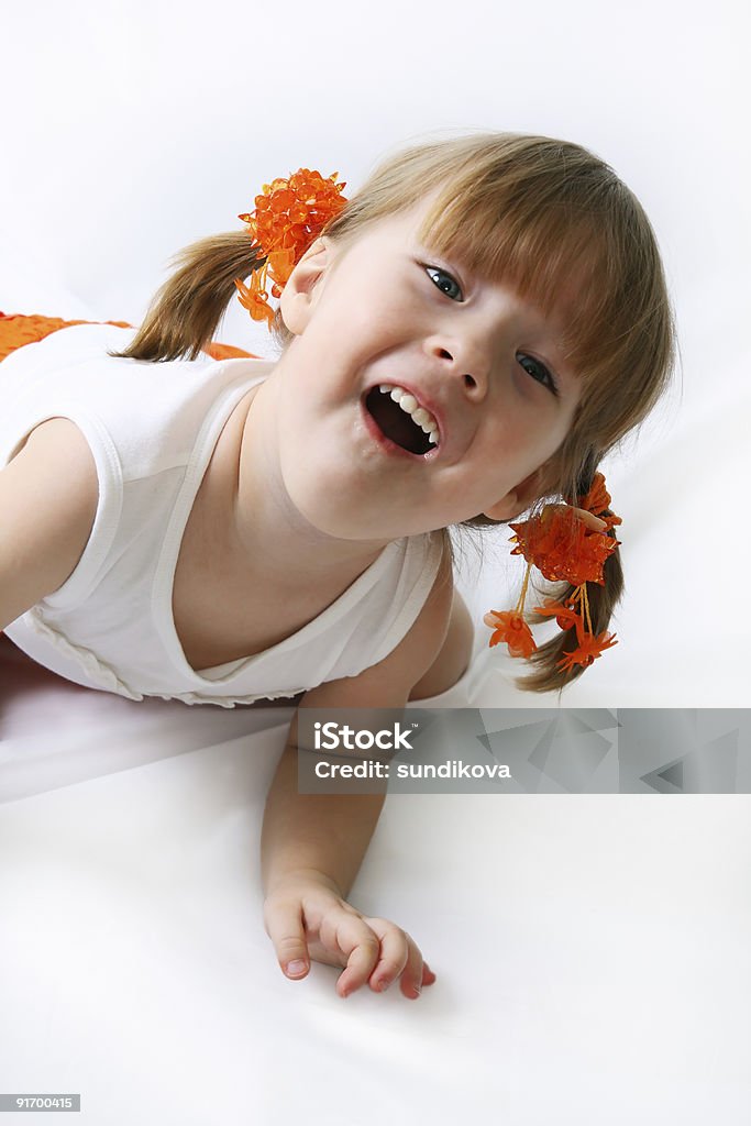 Little niña - Foto de stock de Alegre libre de derechos