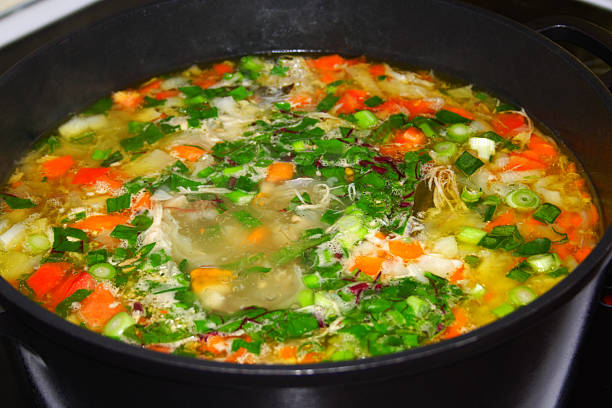 istock Cooking of vegetable soup 91700625