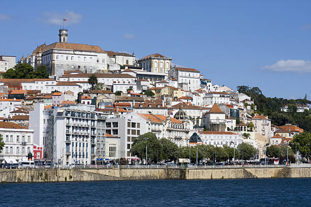 Coimbra from the river stock photo