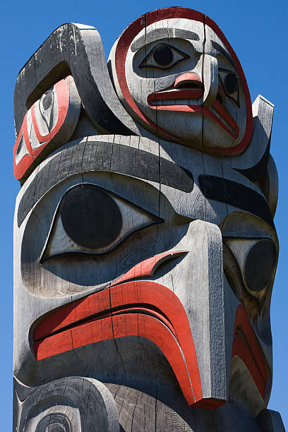 Tótem de Haida - foto de stock