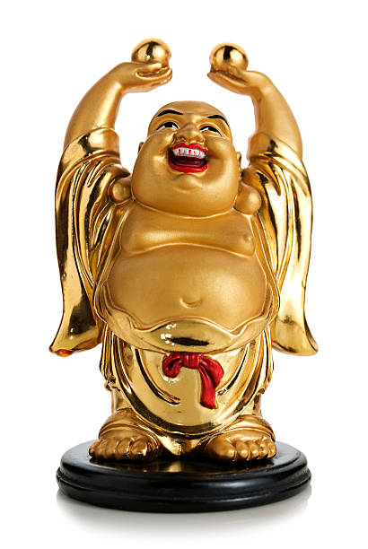 ridere buddha 2 - buddha laughing guru smiling foto e immagini stock