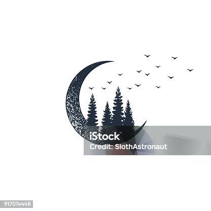 istock Hand drawn travel badge with textured vector illustration. 917014448