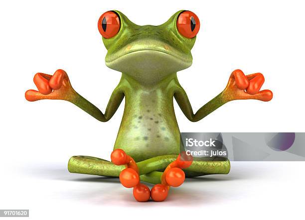 Zen Frog Stock Photo - Download Image Now - Frog, Zen-like, Buddhism