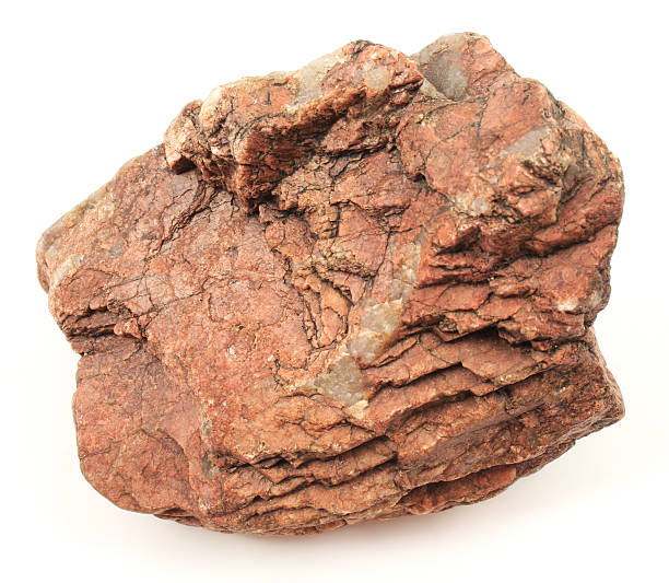 istock The Karelian stone on a white background. 91701632
