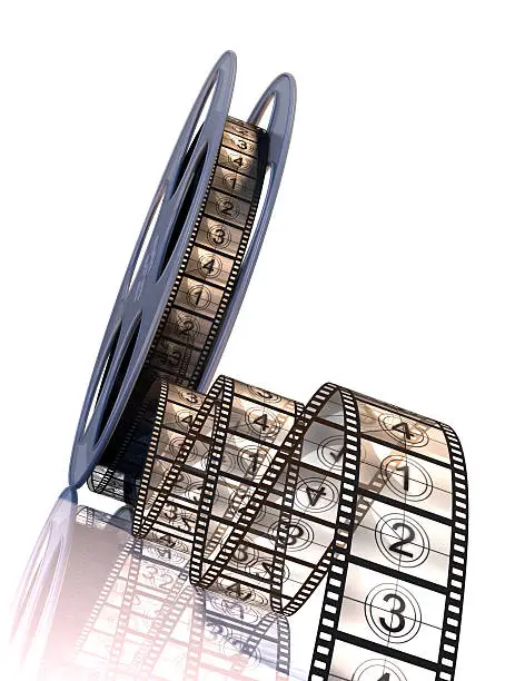 Photo of Premiere! 3d illustration of  Filmstrip.