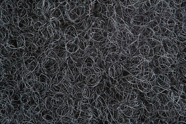 Black velcro loop macro background stock photo