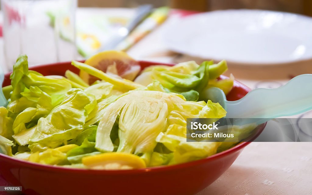 Hinojo una ensalada con limón - Foto de stock de Alimento libre de derechos