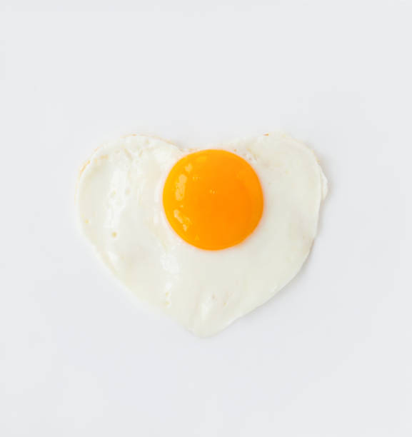 istock fried egg in heart shape on a white plate love 917021274