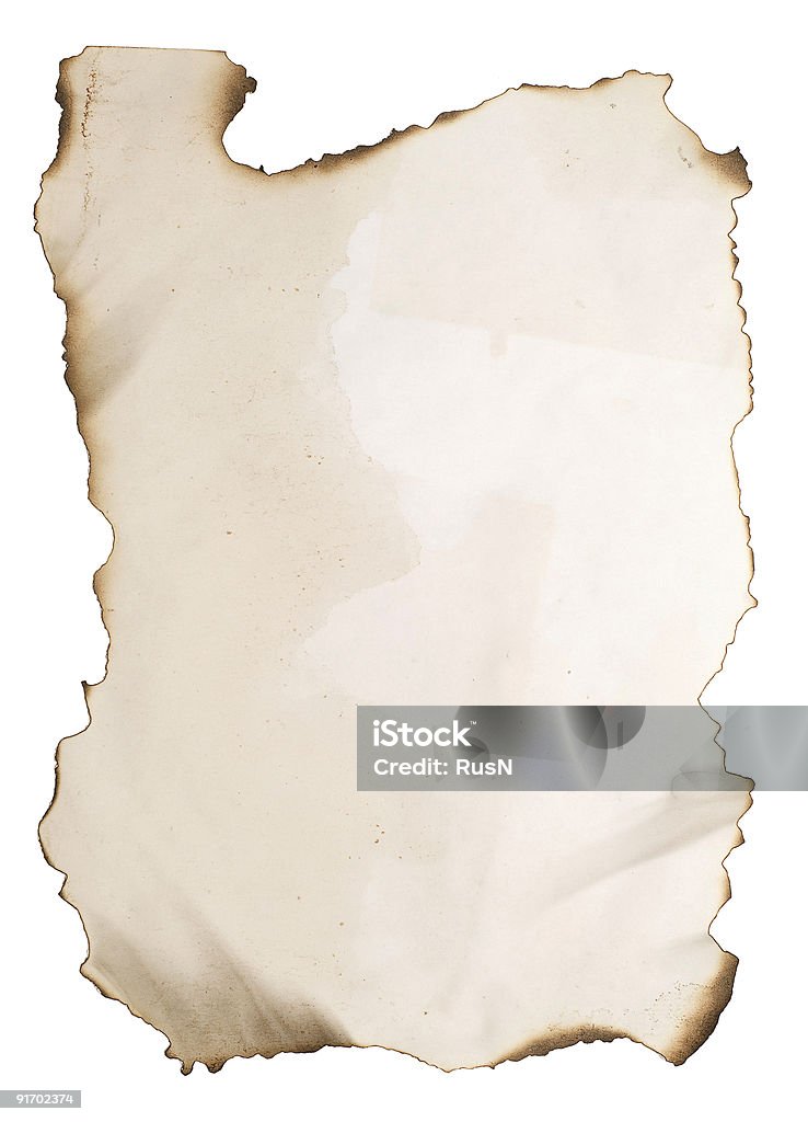 Papel em branco queimado - Foto de stock de Abstrato royalty-free