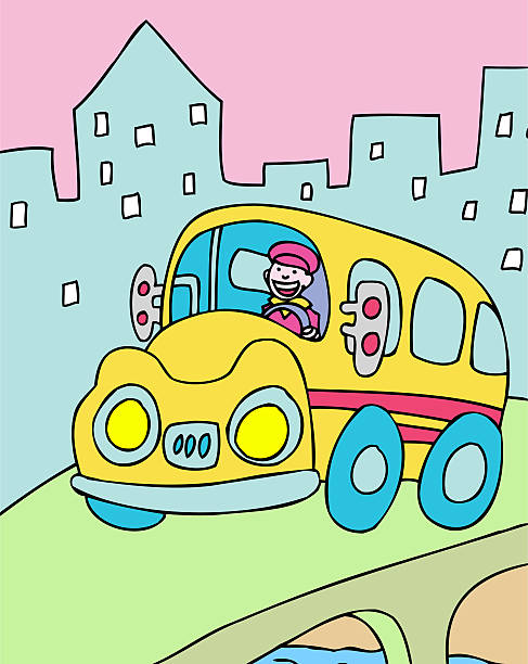Drawring Bus Driver 90+ Bus Driver Drawing Illustrations, Royalty-Free Vector Graphics ...