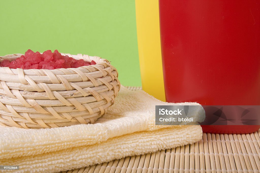Red and yellow spa close up  Alternative Medicine Stock Photo