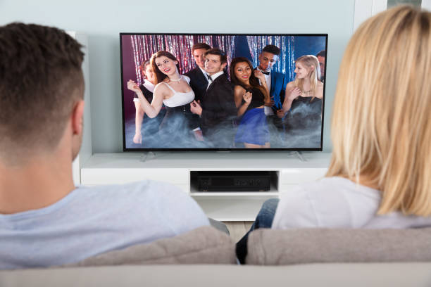 istock Couple Watching The Film 917033948