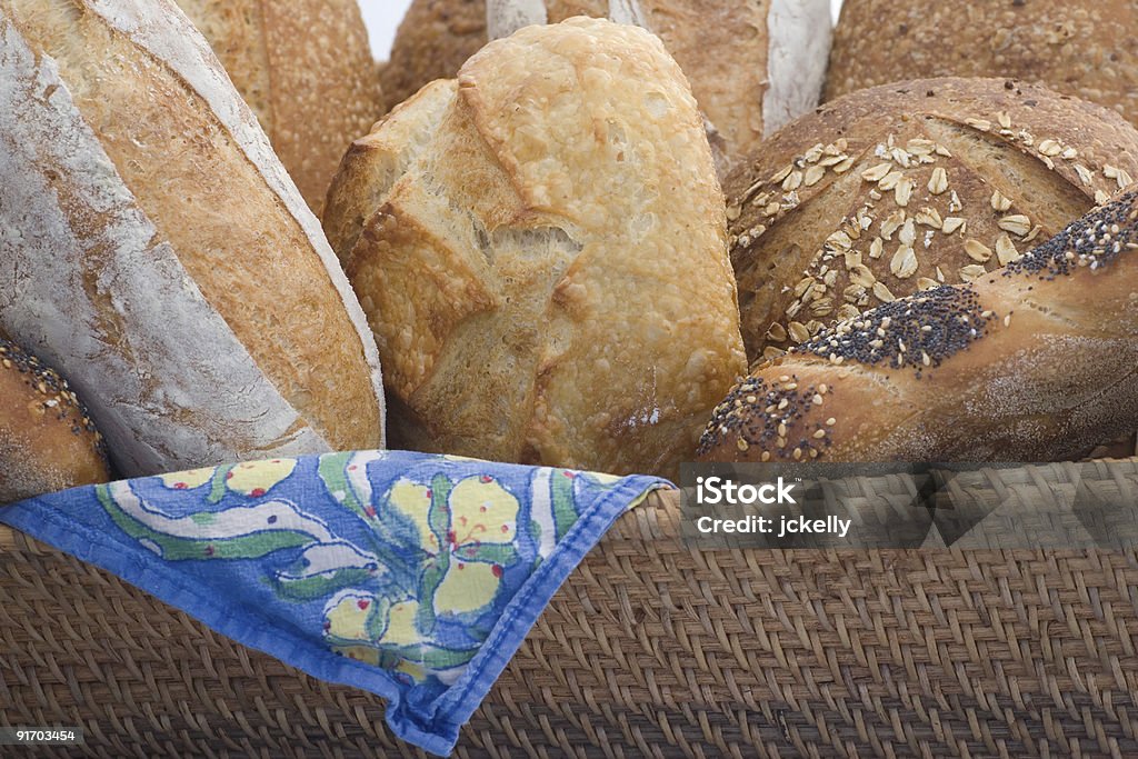 Panier de pain - Photo de Baguette de pain libre de droits