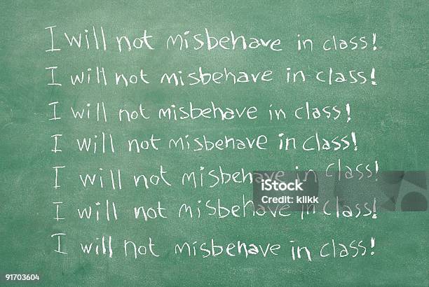 저는 Misbehave 클래스 교실에 대한 스톡 사진 및 기타 이미지 - 교실, 형벌, 0명