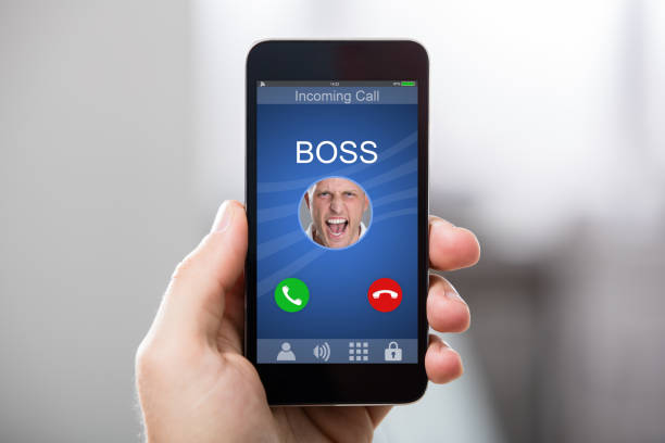 istock Person Receiving Boss Incoming Call 917037480