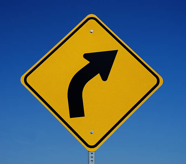 istock RIght Turn Sign In Yellow 91703869