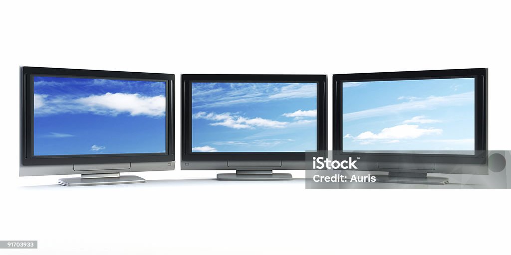 Televisione concetto globale - Foto stock royalty-free di Composizione orizzontale