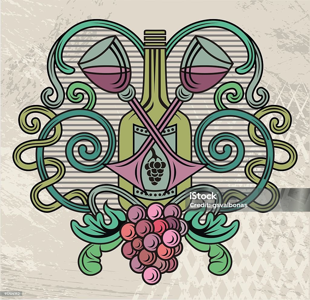 Logótipo de Vinho - Royalty-free Antiguidade Ilustração de stock
