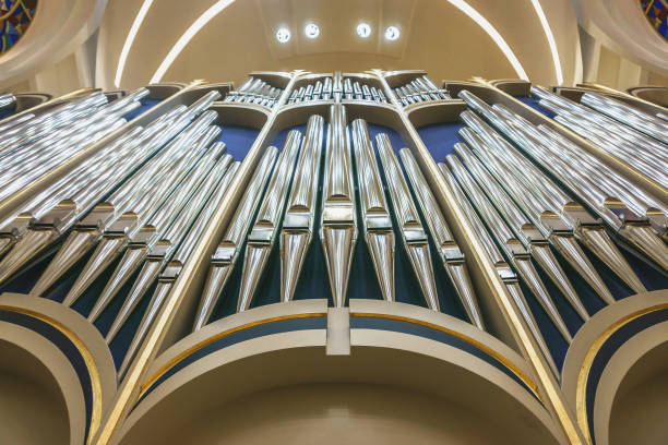 istock Organ pipes in church 917043532