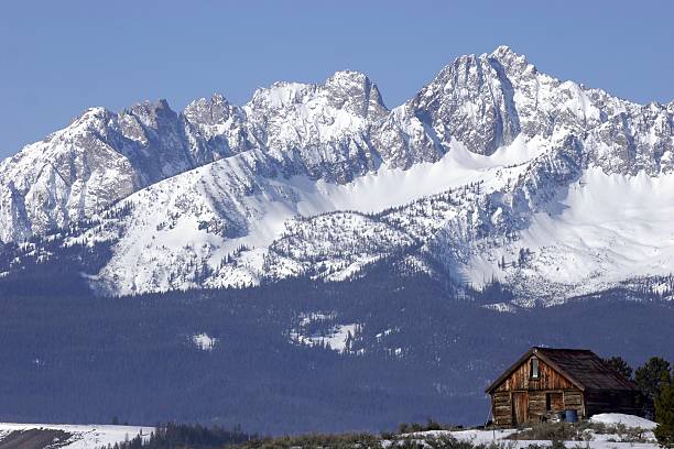 горы соутут cabin - sun valley idaho стоковые фото и изображения