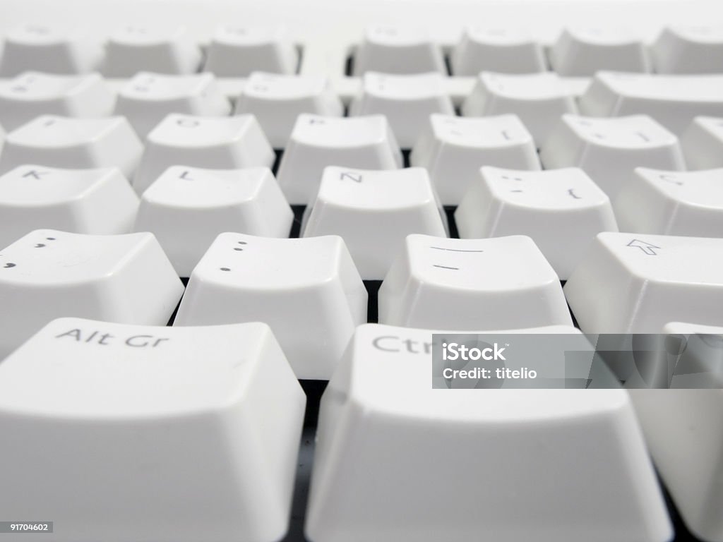 Teclado - Foto de stock de Blanco - Color libre de derechos