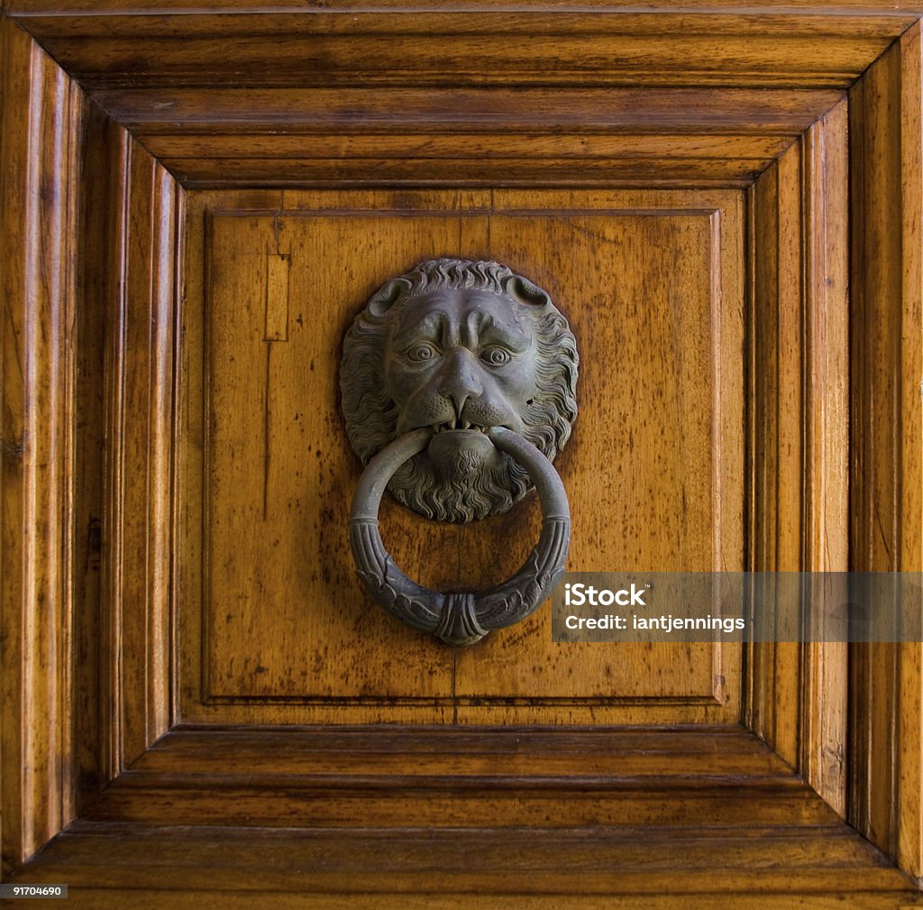Door knocker  Antique Stock Photo