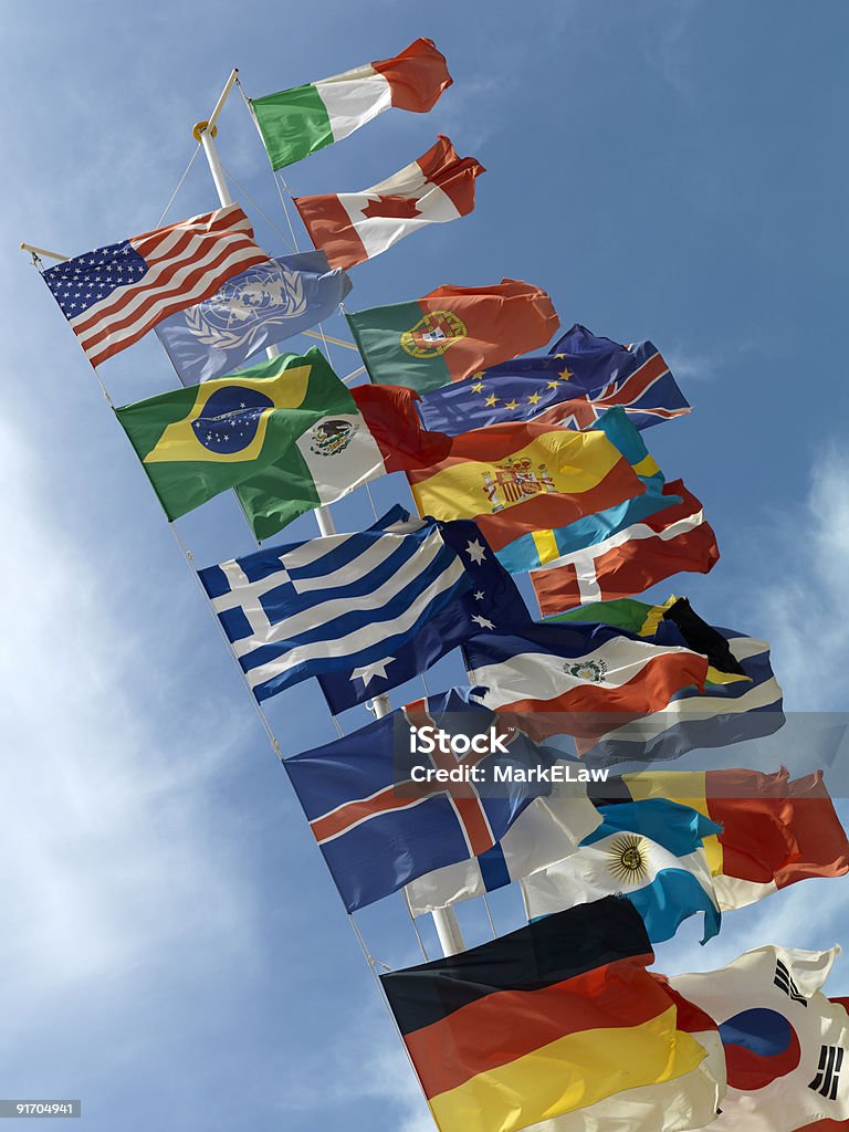 International flags - Foto de stock de Bandeira nacional royalty-free