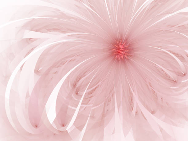 istock Gentle and soft fractal flowers computer generated image for logo, design concepts, web, prints, posters. Flower background 917049702