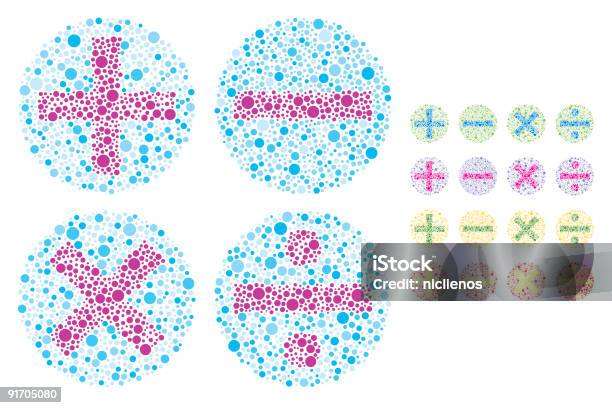 Ilustración de Salpicado Matemáticas Señales y más Vectores Libres de Derechos de Color - Tipo de imagen - Color - Tipo de imagen, Con lunares, Dividir