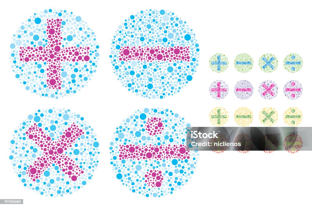 Punteggiato matematica indicazioni - Illustrazione stock royalty-free di Chiazzato