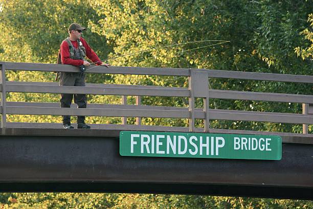 Friendship Bridge  boise river stock pictures, royalty-free photos & images
