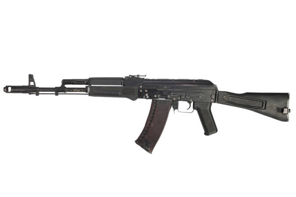 istock modern kalashnikov AK 74M assault rifle on white 917053426