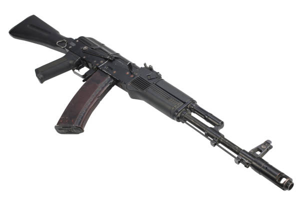 istock modern kalashnikov AK 74M assault rifle on white 917053446