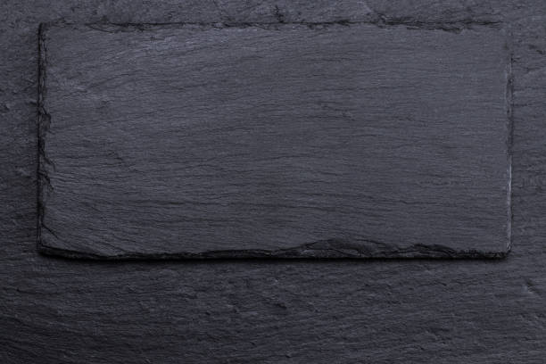 istock Stone black slate background texture, luxury blank for design 917056926