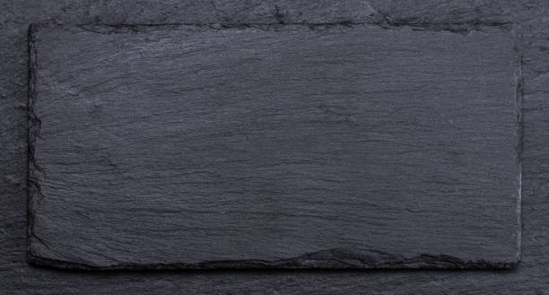 istock Stone black slate background texture, luxury blank for design 917056938