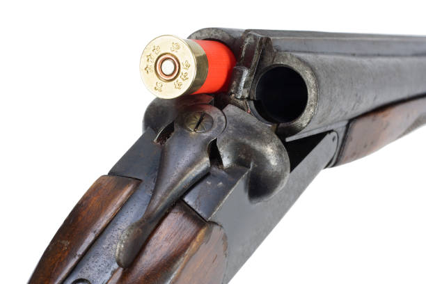 istock Crime weapon - sawn off shotgun 917059500