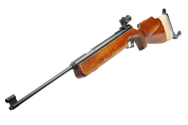 istock pneumatic air rifle isolated on white background 917060124