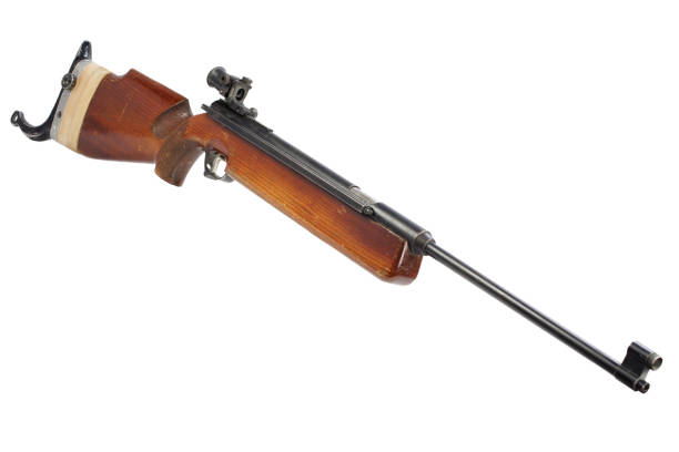 istock pneumatic air rifle isolated on white background 917060244