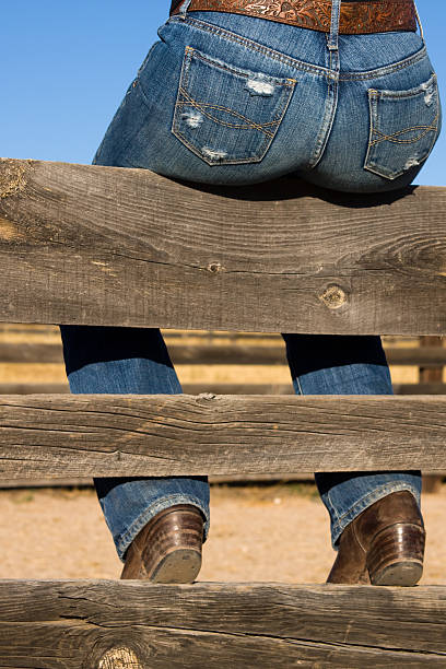 Sexy Cowgirl's Ass stock photo