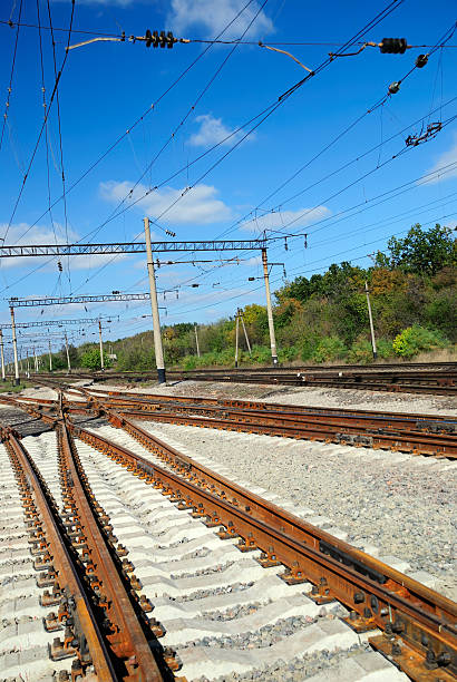 istock View of the railway conjunction 91707831