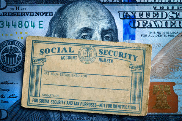 istock Social Security Card On Top Of A $100 Bill 917079122