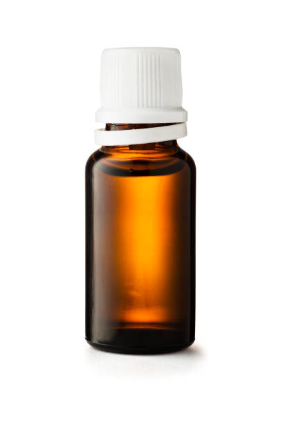 istock Herbal medicine or aromatherapy dropper bottle isolated on white background 917085048